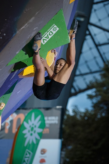 Campionati del Mondo Boulder 2014 - Durante la finale dei Campionati del Mondo Boulder 2014