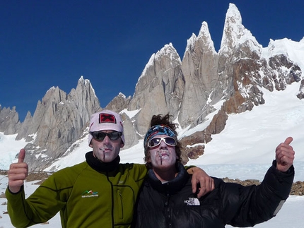 Cerro Torre Ragni route for Bernasconi and Salini