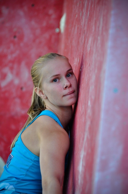 IFSC European Youth Boulder Championships 2014 - During the qualifications of the IFSC European Youth Boulder Championships 2014