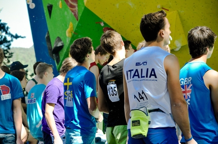 IFSC European Youth Boulder Championships 2014 - During the qualifications of the IFSC European Youth Boulder Championships 2014