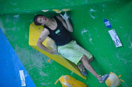 European Youth Boulder Championships 2014 - David Firnenburg wins the Youth A European Youth Boulder Championships 2014 at Arco, Italy