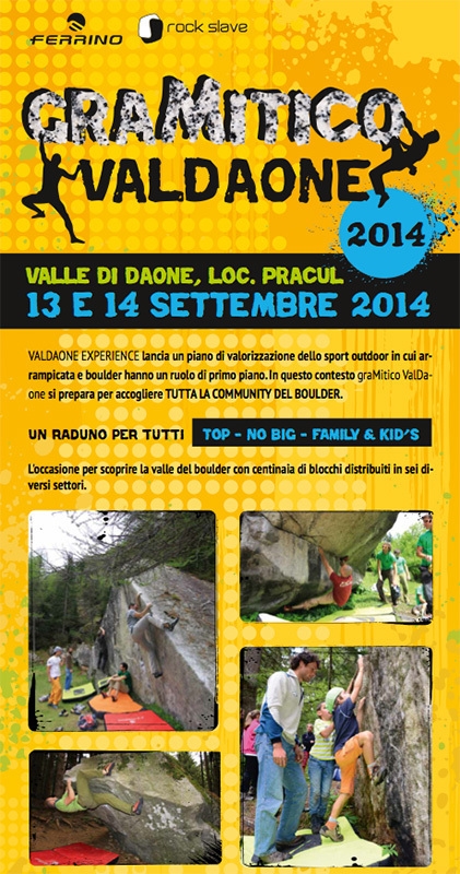 GraMitico Valdaone 2014, il raduno boulder della Valle di Daone