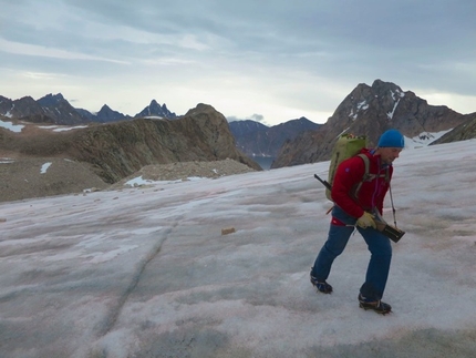 Greenland 2014, Ralph Villiger and Harald Fichtinger - On the glacier