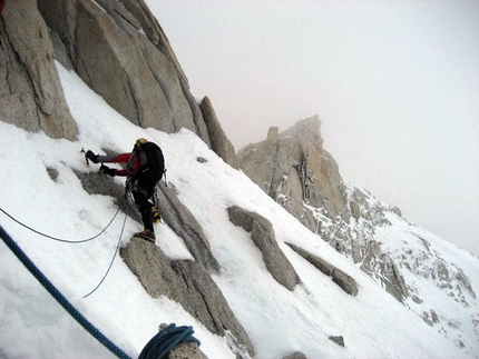 Fitz Roy (Patagonia) - Quasi alla brecha de los italianos.