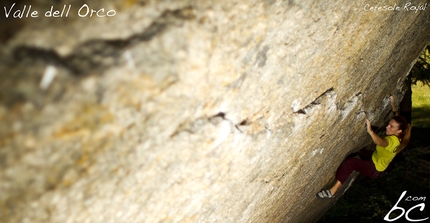 Orcoblocco, Valle dell'Orco - During the first bouldering meeting Orcoblocco, Ceresole Reale, Valle dell'Orco, 09/2014.