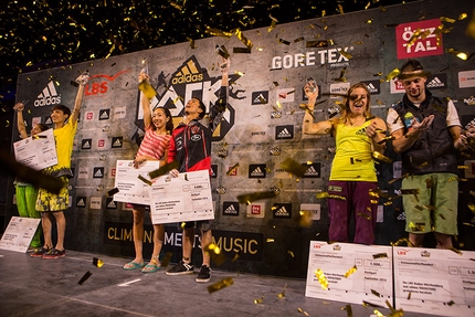 adidas 2014 - From left to right: Mina Marcovic and Jongwon Chon,  Akiyo Noguchi and Sean McColl, Petra Klingler and Jernej Kruder.