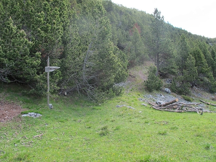 Monte Solena, Alta Valtellina - L'imbocco del sentiero