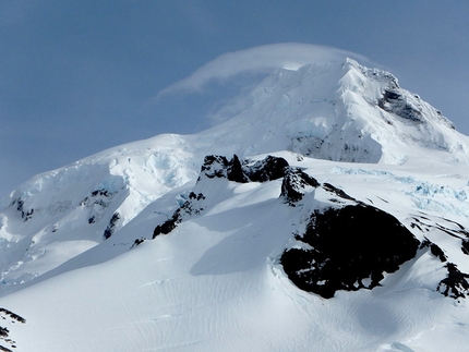 Volcan Aguilera, Hielo Sur, Patagonia - La parete sud del Volcan Aguilera