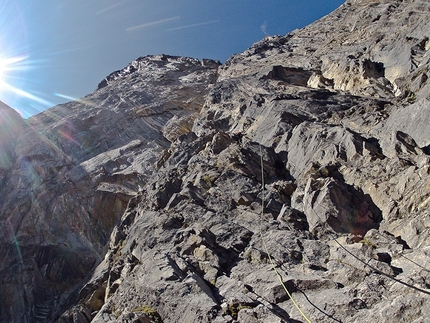 The Music of Hope, new Kristallwand climb by Hansjörg Auer and Gerri Fiegl