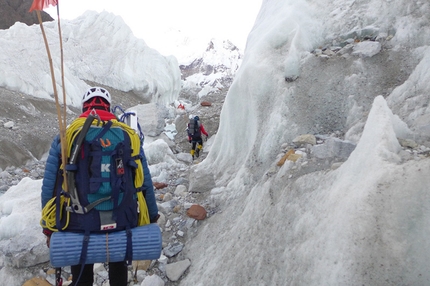 Gasherbrum V, Karakorum - During the first ascent of Gasherbrum V carried out from 23 - 26/07/2014 by the South Korean mountaineers Chi-young Ahn and Nak-jong Seong