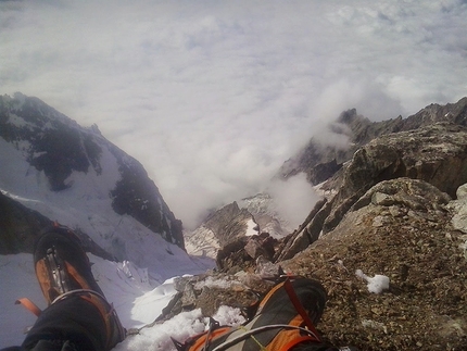 Grandes Jorasses, Mont Blanc - Philipp Angelo and the solo ascent of the polish route, Grandes Jorasses on 15/09/2014