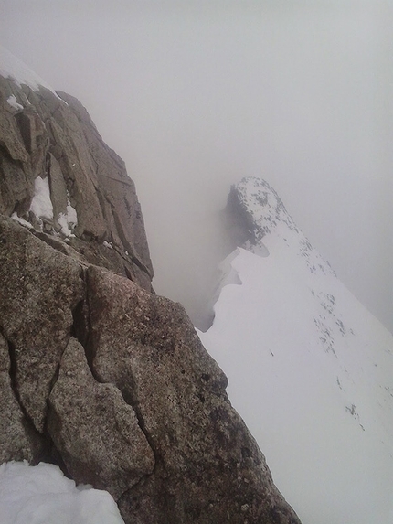 Grandes Jorasses, Mont Blanc - Philipp Angelo and the solo ascent of the polish route, Grandes Jorasses on 15/09/2014