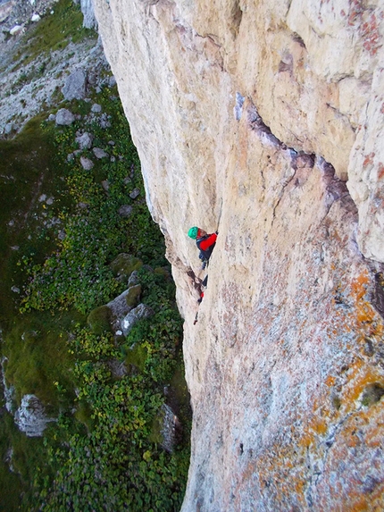 Corso aspiranti guida alpina 2013 - 2014 - Modulo roccia in Dolomiti: Via Franz alle Mesule