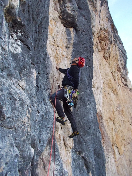 Corso aspiranti guida alpina 2013 - 2014 - Modulo roccia in Dolomiti: Via Franz alle Mesule