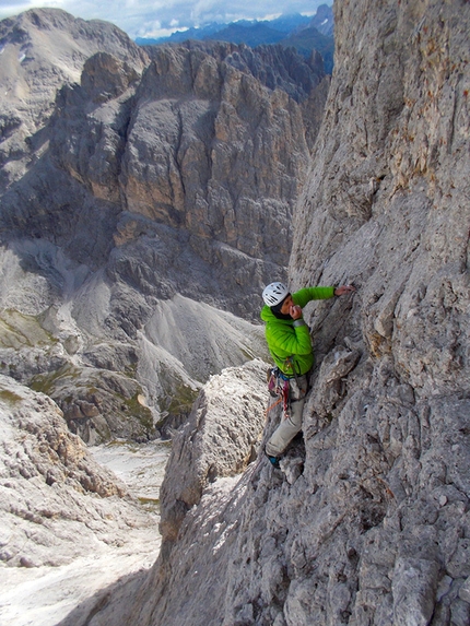 Corso aspiranti guida alpina 2013 - 2014 - Modulo roccia in Dolomiti: Via Gardenesi al Catinaccio