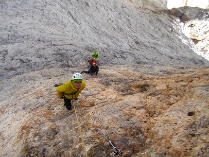 Corso aspiranti guida alpina 2013 - 2014 - Modulo roccia in Dolomiti: Via Gardenesi al Catinaccio
