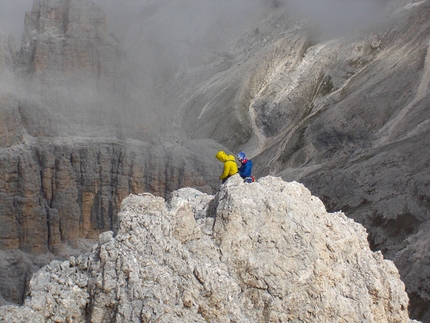 Corso aspiranti guida alpina 2013 - 2014 - Modulo roccia in Dolomiti: Via Gardenesi al Catinaccio