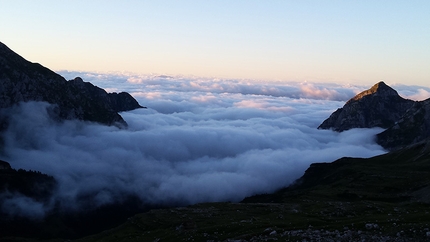 Sguardo al Passato, Val d’Ambiez, Dolomiti di Brenta - Nebbie mattutine, Val d’Ambiez, Dolomiti di Brenta