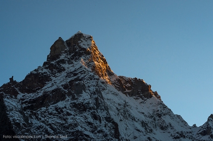 Kishtwar, Himalaya, Stephan Siegrist, Andreas Abegglen, Thomas Senf - Kharagosa 5840 (first ascent Dres Abegglen, Thomas Senf, Stephan Siegrist, 21/09/2014) Kishtwar, Himalaya