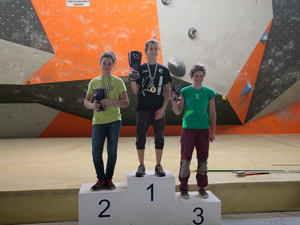 Coppa Italia Boulder 2014 - Rockspot NO di Pero (MI) - Il podio femminile