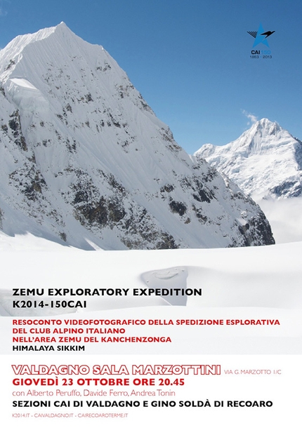 K2014-150 CAI - Zemu Exploratory Expedition, il primo resoconto a Valdagno