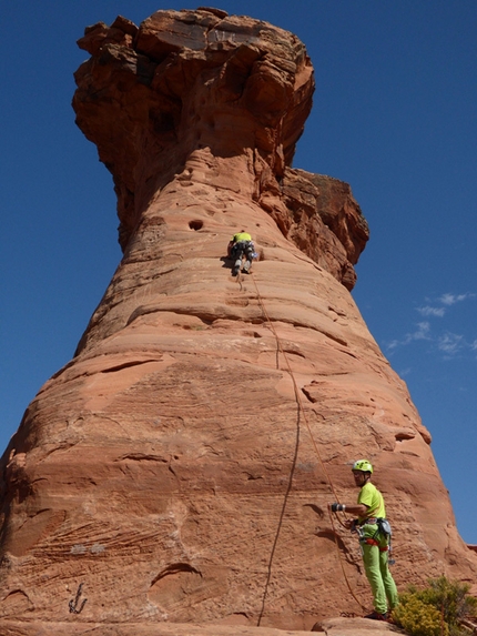 Desert Sandstone Climbing Trip #1 - Colorado National Monument - Independence Monument Otto's Route