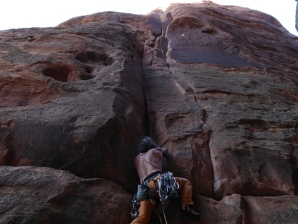 Desert Sandstone Climbing Trip #1 - Colorado National Monument - Kissing Couple Long Dong Wall