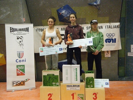 Campionato Italiano Boulder 2014 - Il podio femminile del Campionato Italiano Boulder 2014: Giorgia Tesio, Asja Gollo e Jenny Lavarda