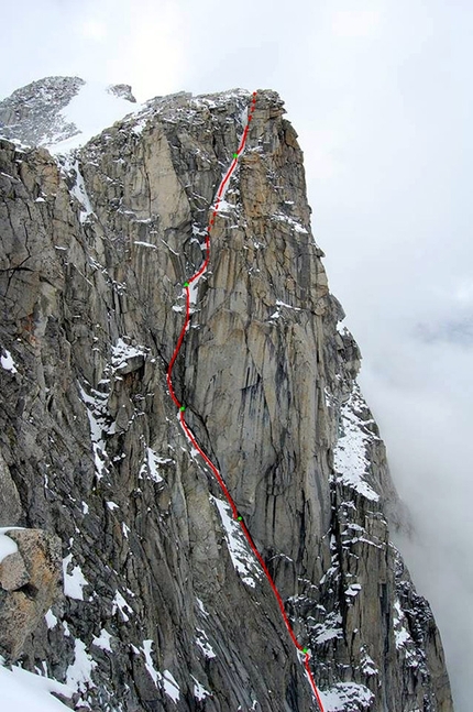 Couloir Martina, Monte Bianco di Presanella,  Jacopo Pellizzari, Paolo Baroldi, Francesco Salvaterra - Couloir Martina: