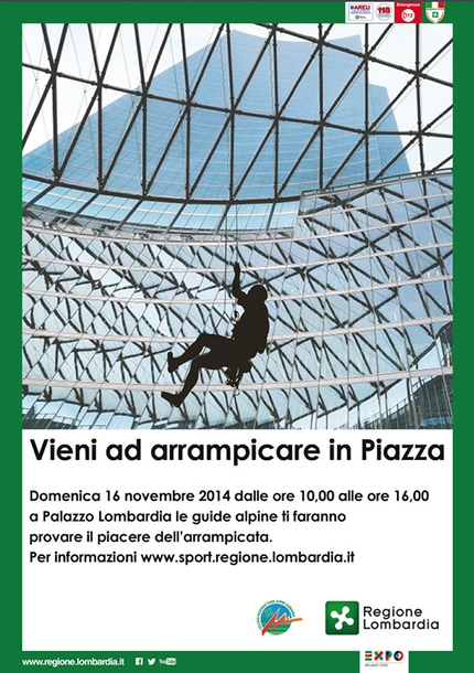 Palazzo di Regione Lombardia: arrampicare con le Guide Alpine nel centro di Milano