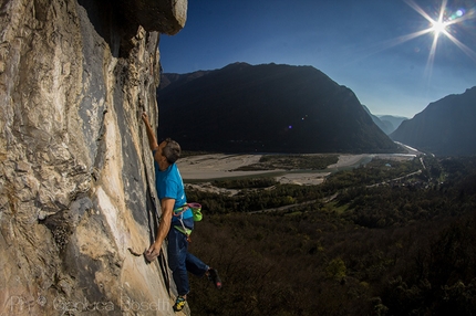 Tarzan Wall, Sanzan - Marco Savio sale un 8a+, Tarzan Wall, Sanzan