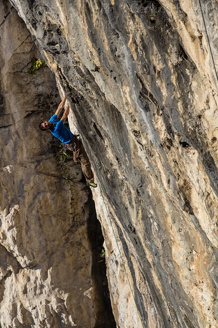 Tarzan Wall, Sanzan - Luciano Piccolotto - Macaco climb 7c+, Tarzan Wall, Sanzan