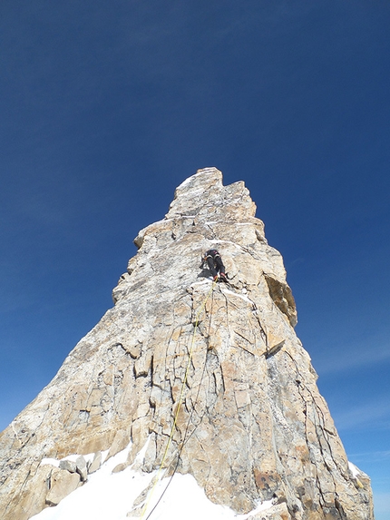 Minya Konka, Sichuan, China - The pitch below the summit of Tirol Shan