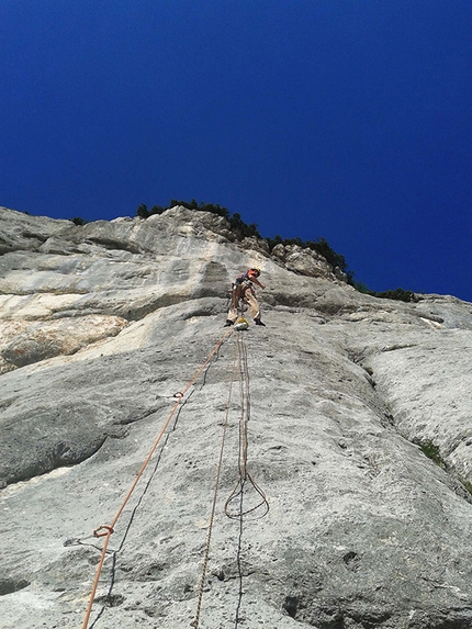 Monte Robon, Alpi Giulie, Andrea Polo, Gabriele Gorobey - Liberi di scegliere, Monte Robon: Gabriele Gorobey Sbisi in apertura sull'ultimo tiro