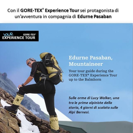 GORE-TEX Experience Tour: follow Edurne Pasaban in the footsteps of Lucy Walker to the summit of Balmhorn
