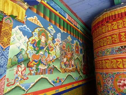 Rolwaling, Nepal, Himalaya - A Buddhist monastry at Simigaon