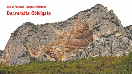 Gola di Frasassi, Rolando Larcher, Luca Giupponi - Decrescita Obbligata   (130m, 7c+, Rolando Larcher, Luca Giupponi, Nicola Sartori), Gola di Frasassi (An)