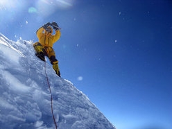 Makalu winter 2009 - Simone Moro on the summit of Makalu