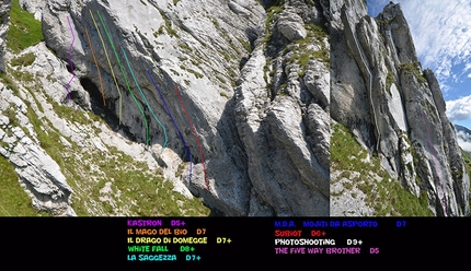 Stortoland, Monte Dolada, Alpago - Stortoland, la nuova falesia di drytooling al Monte Dolada