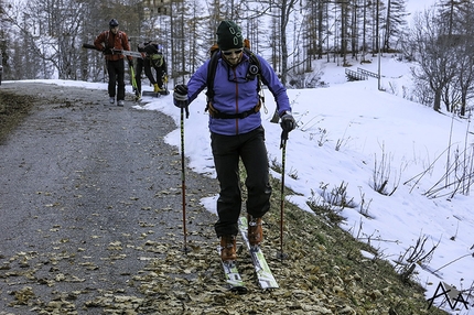 La prima gita di scialpinismo della stagione