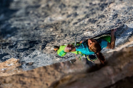 Oliana, Spain - Mina Markovic climbing Mind Control at Oliana, Spain