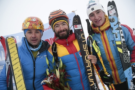 Campionati italiani di sci alpinismo 2015 - Davide Galizzi,  Filippo Beccari e Federico Nicolini