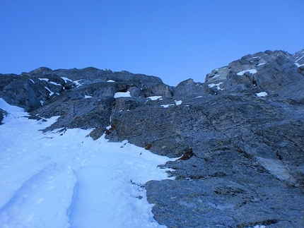 Monte Nero, Presanella - Wind of Change: pitch 5 - the exiting slabs