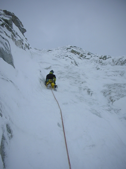 Monte Nero, Presanella - Rolling Stones (550m M6+ WI4+, Claudio Migliorini, Andrea Reboldi)