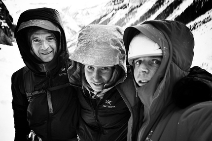 Ice climbing in Canada, Matthias Scherer, Tanja Schmitt - Steve Swenson, Tanja Schmitt, Matthias Scherer