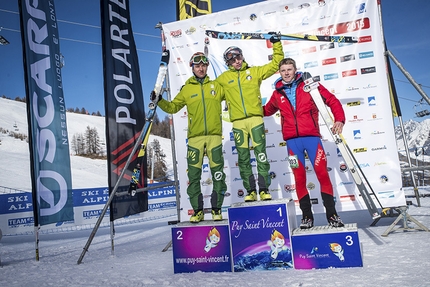 Ski mountaineering World Cup 2015 - During the Individual race at Puy Saint Vincent of the Scarpa ISMF World Cup