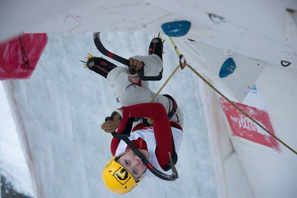 Ice Climbing World Cup 2015 - Ekaterina Koshcheeva durante la Coppa del Mondo di Ghiaccio 2015 a Cheongsong