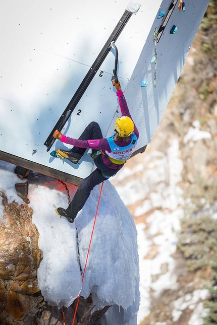 Angelika Rainer, Ouray ice Festival - Angelika Rainer al Ouray ice Festival 2015