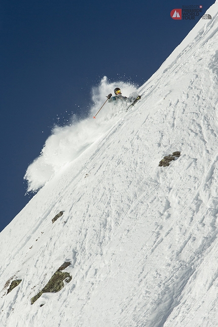 Swatch Freeride World Tour by The North Face - During the first stage at Chamonix of the Swatch Freeride World Tour by The North Face