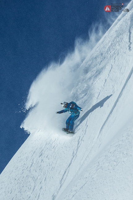 Swatch Freeride World Tour by The North Face - During the first stage at Chamonix of the Swatch Freeride World Tour by The North Face